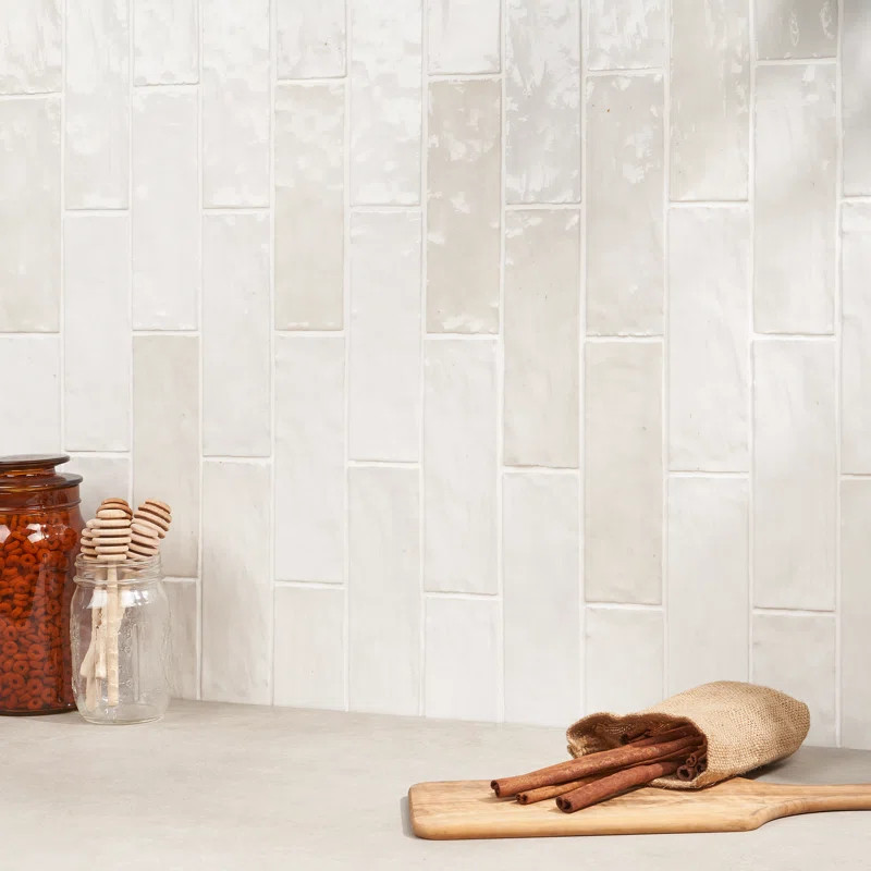 Karma 3" x 8" Glazed Ceramic Subway Wall Tile (5.38 Sq. Ft. / Case) | Wayfair North America