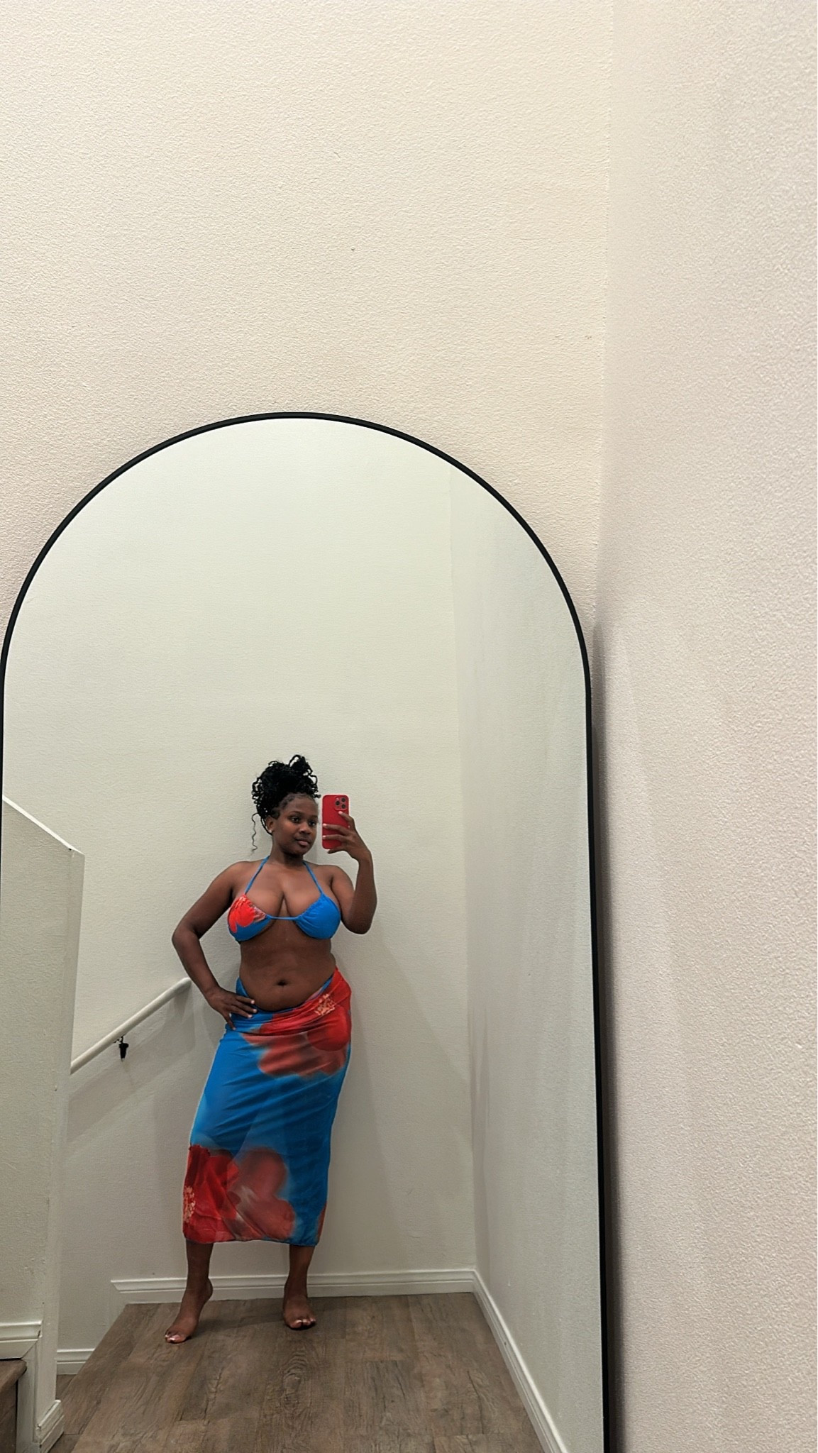 3 piece swim suit from Amazon I'm wearing a large