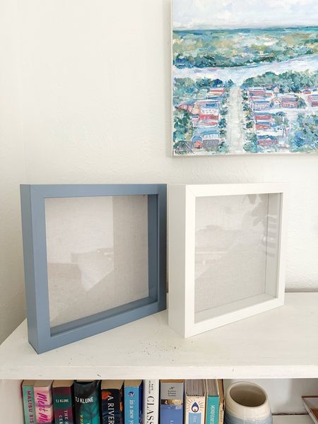 Cute coastal shadow box frames! We are using ours to display all of our sea shells. 🐚 

Coastal decor, coastal frames, shadow box frames, art, blue and white home, coastal home, nautical decor 

#LTKfindsunder50 #LTKhome