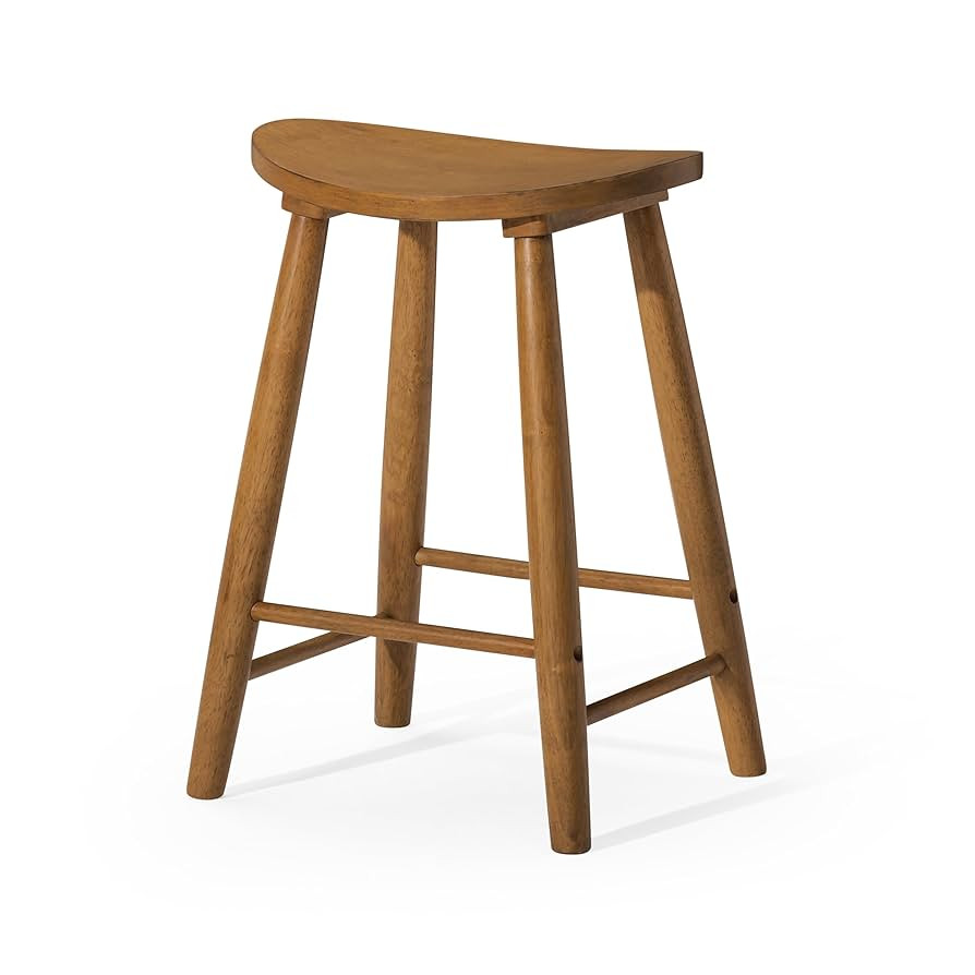 Maven Lane Kitchen Barstool, Modern Farmhouse Wood Counter Barstool, Island Counter Stool, Counte... | Amazon (US)