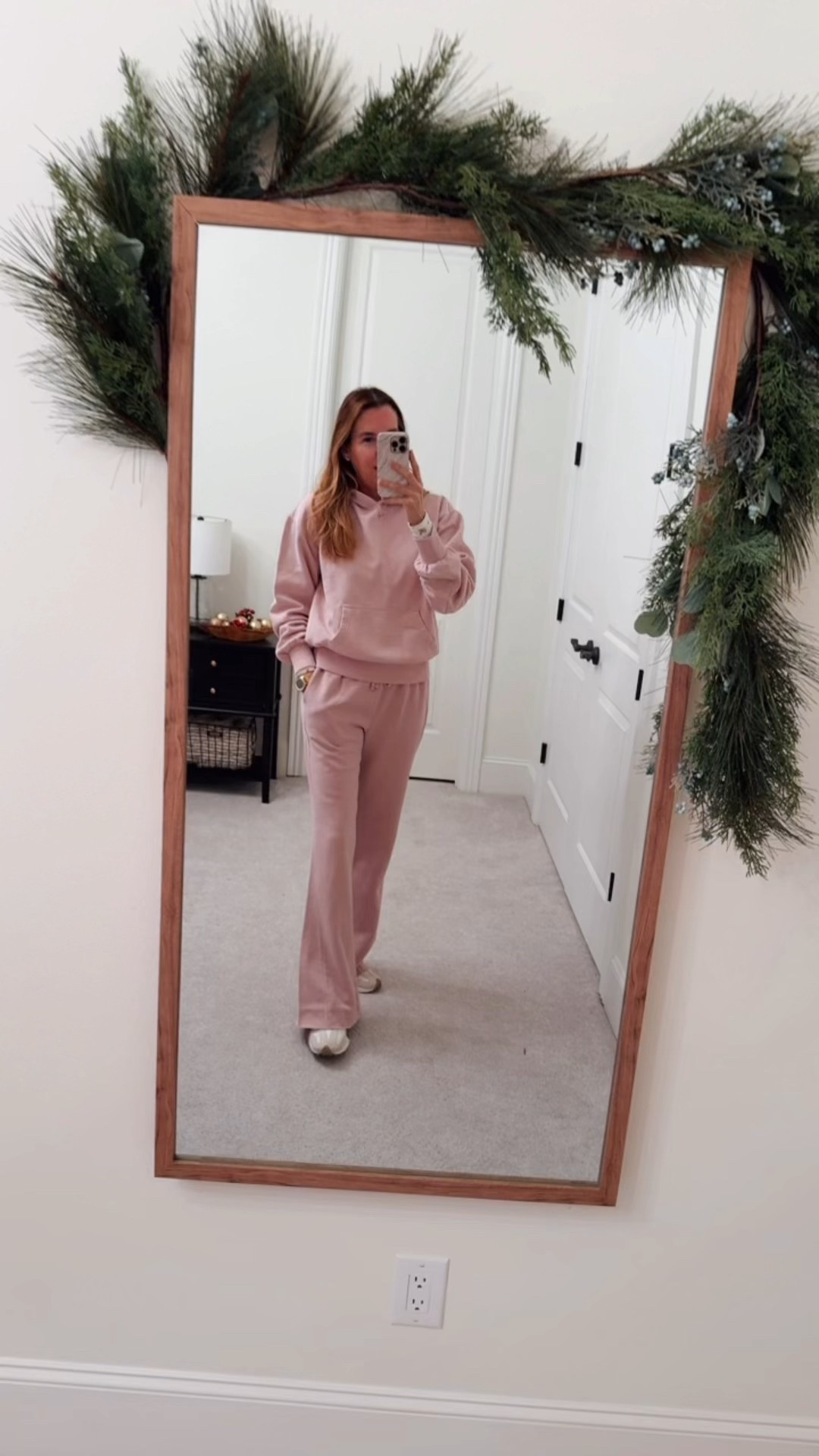 Pleasantly surprised by this darling set. So soft and cozy. And love the flare leg with raw hem. Linked my favorite sneakers too. This is my pick for all road trips. 