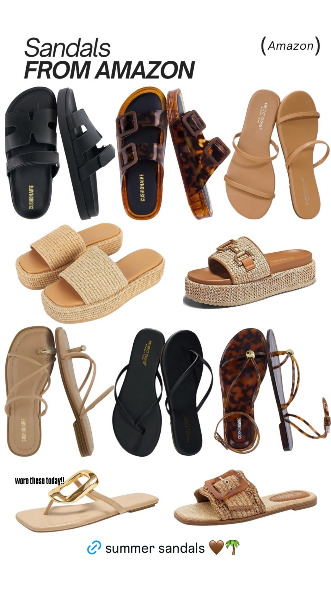Sandals from Amazon!☀️🌴

Sandals, spring, summer, beach vacatio, shoes, flip flops

#LTKSaleAlert #LTKSeasonal #LTKTravel