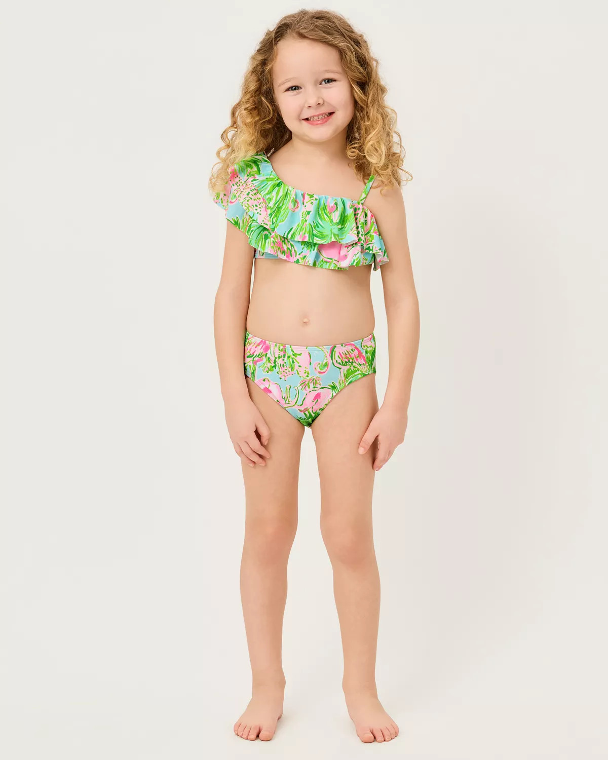 Lilly | Janie and Jack Girls Norabelle Ruffle Bikini Set | Lilly Pulitzer