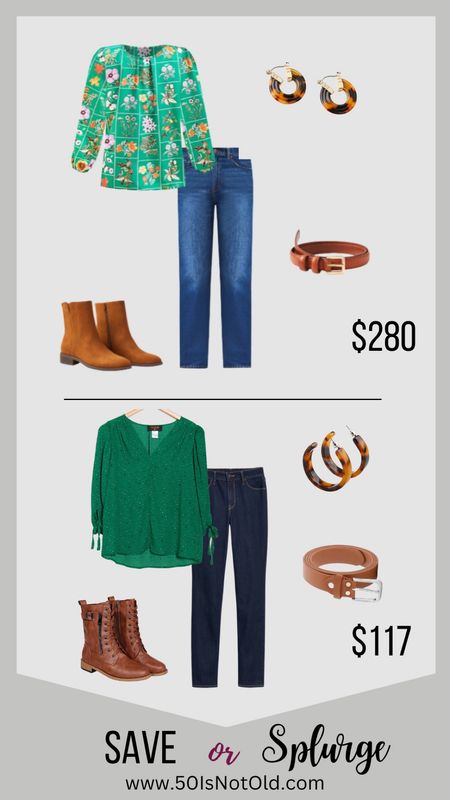 Save or Splurge!!! Weekend casual outfit, fall style, green. 

#saveorsplurge #fallstyles #weekendinspo 