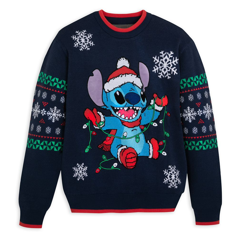 Stitch Light-Up Holiday Sweater for Adults – Lilo & Stitch | Disney Store
