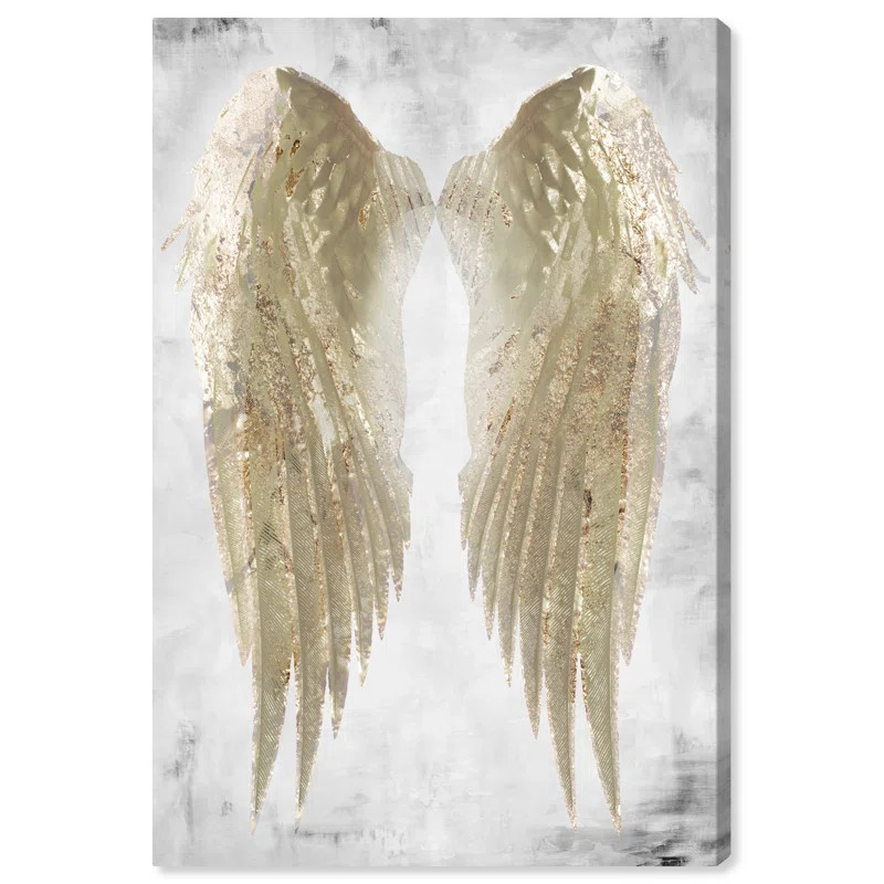 Willa Arlo™ Interiors Fashion and Glam Wings of Angel, Modern and Metallic Canvas Wall Art Prin... | Wayfair North America