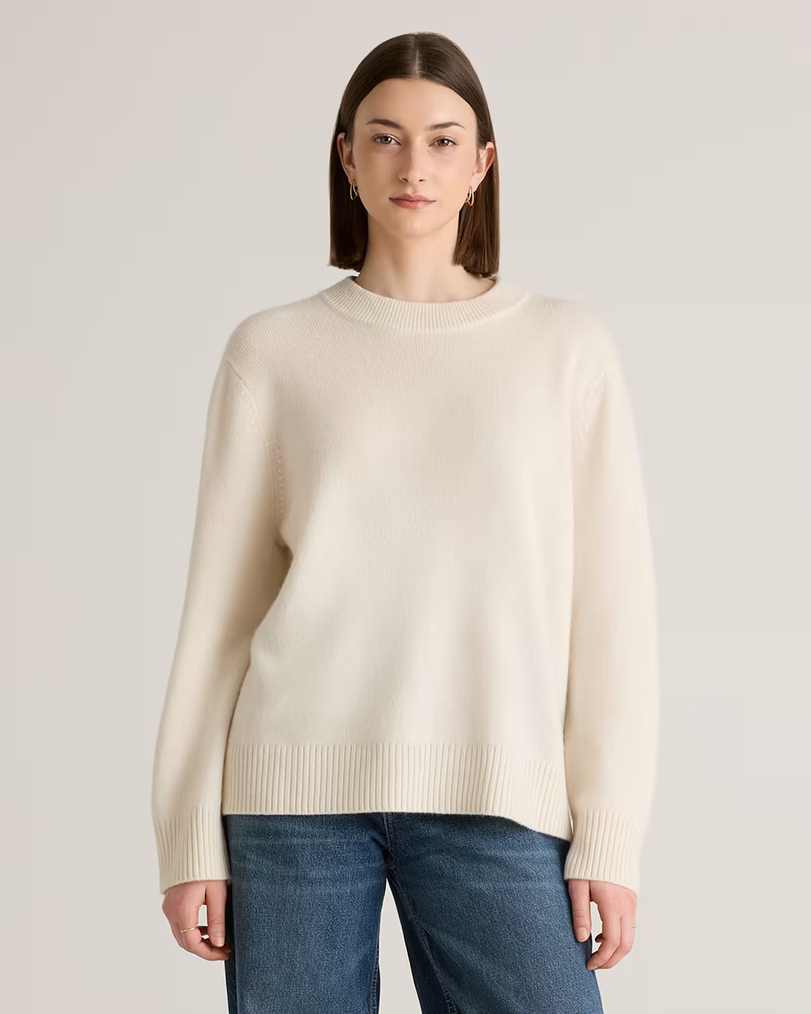 Mongolian Cashmere Oversized Crewneck Sweater | Quince