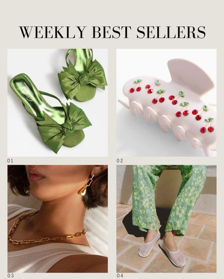 The bestselling items from my LTK this week 🖤
Cherry aesthetic | Cherry hair clip | Monica Vinader Alta capture link necklace | Mesh ballerinas | White sheer ballet slippers flats | Green oversized bow shoes | Spring wedding outfit 

#LTKshoes #LTKeurope #LTKsummer