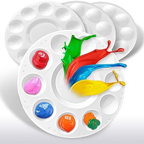 Hulameda 4ps-Paint Tray Palettes, Paint Pallet, Paint Holder, Painting Palette, Plastic Palette, ... | Amazon (US)