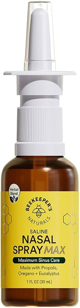 Beekeeper's Naturals Propolis Nasal Rinse Spray Max, Relief for Adults w/Eucalyptus, Oregano & Sa... | Amazon (US)