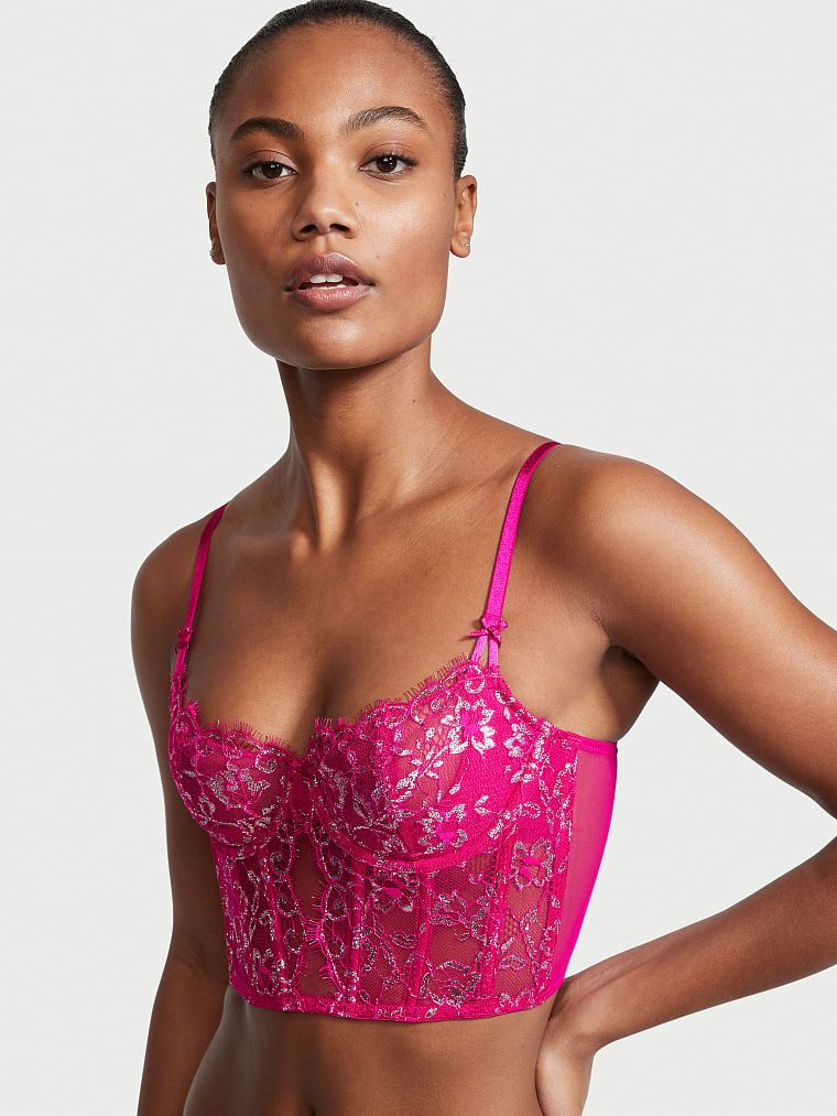 Wicked Shimmer Lace Corset Top | Victoria's Secret (US / CA )