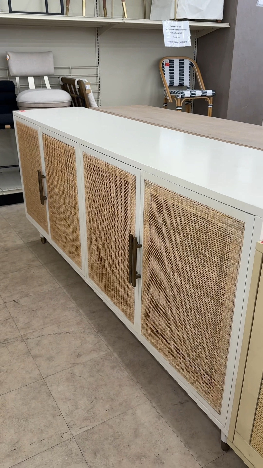 Coastal home storage inspo! 🤩 This lovely sideboard from Wayfair has such a beautiful natural look with its light warm finish and woven texture detailing. ✨ It feels airy, relaxed, and perfect for adding that effortless coastal style to a space. 🤍 A gorgeous high-quality sideboard with plenty of storage for a dining room, living area, or entryway. Linked it here! 💫 #sideboard #credenza #wayfairfind

#LTKHome #LTKSaleAlert