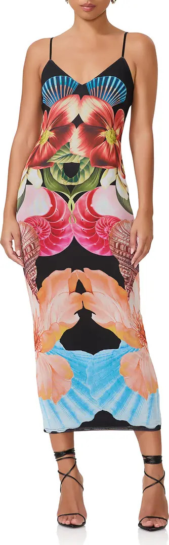 AFRM Amina Mesh Midi Slipdress | Nordstrom | Nordstrom