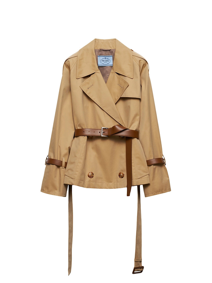 Women's Cotton Twill Trench Jacket - Beige - Size 2 | Saks Fifth Avenue