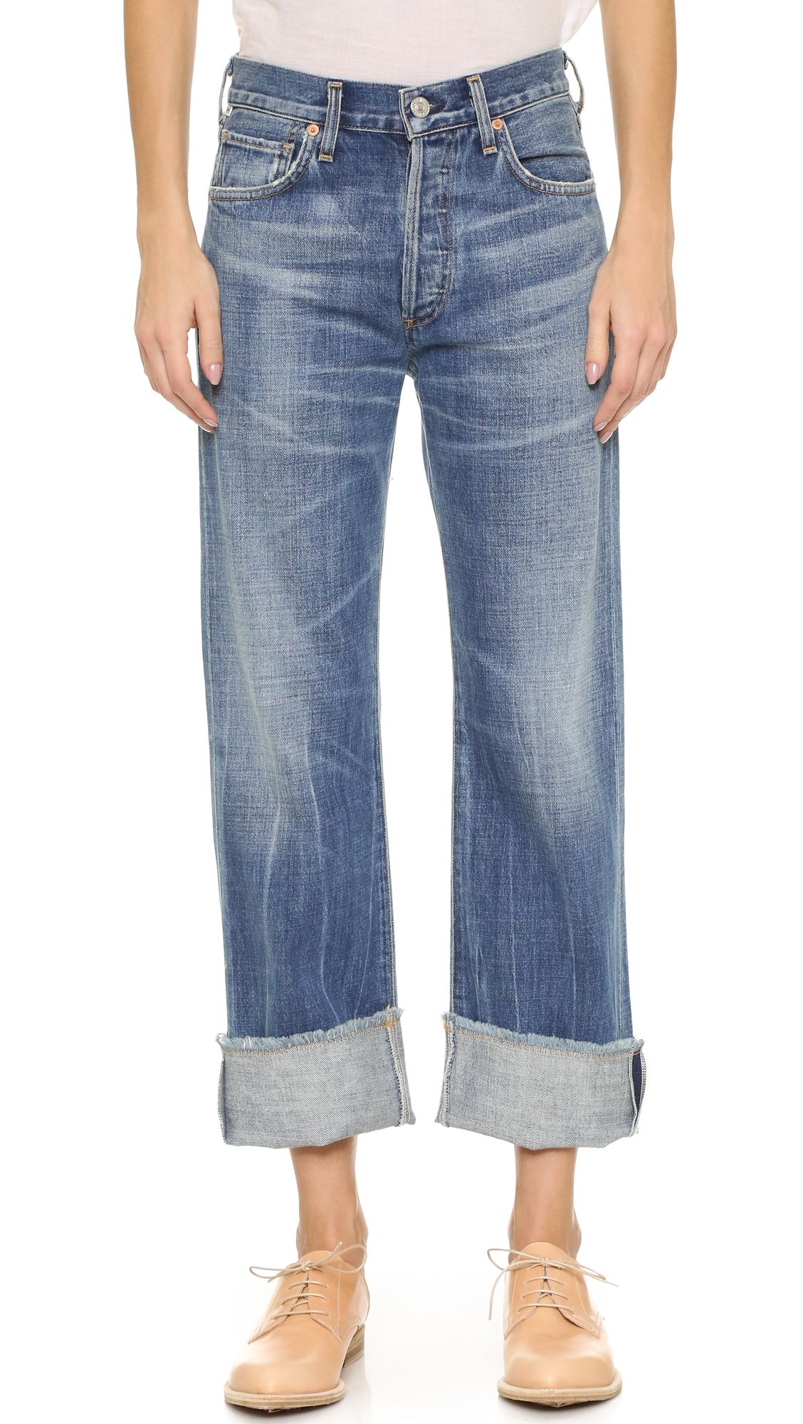 Citizens Of Humanity Parker Relaxed Cuffed Crop Jeans - Anberlin | Shopbop