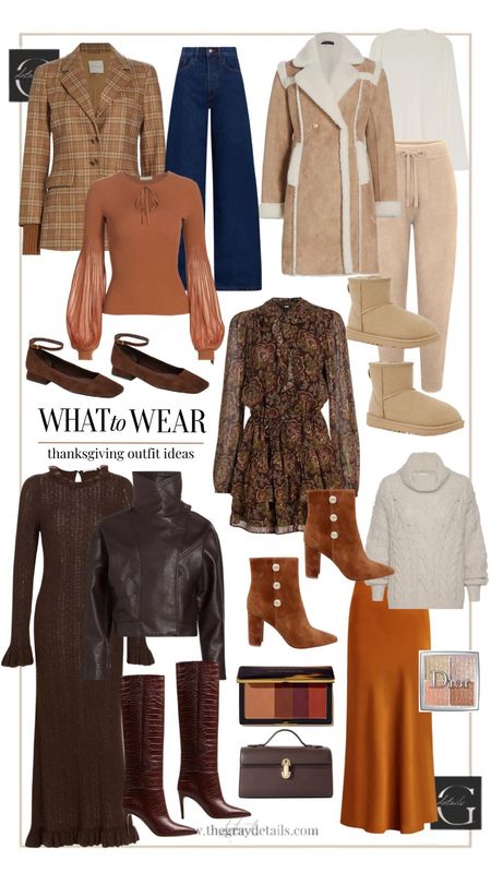 What to wear for thanksgiving 

Thanksgiving outfit
Suede boots
Sweater dress
Floral dress
Tall boots
Cable knit
Slip skirt 
Plaid blazer 
Ugg boots 
Leather jacket
Sherpa coat

#LTKover40 #LTKHoliday #LTKshoecrush