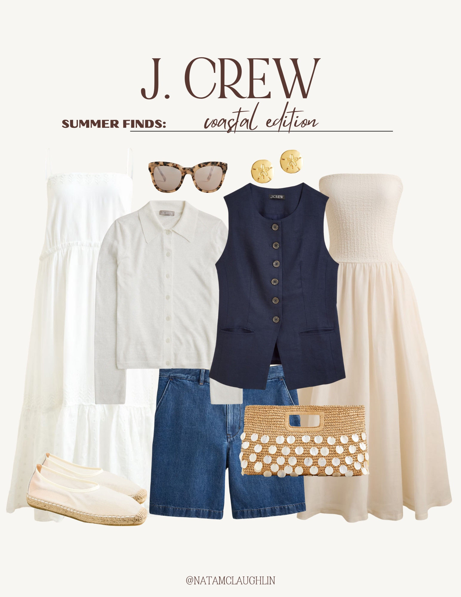 Coastal inspired finds from J. Crew for the summer  

#LTKSummerEdit #LTKFindsUnder100 #LTKStyleTip