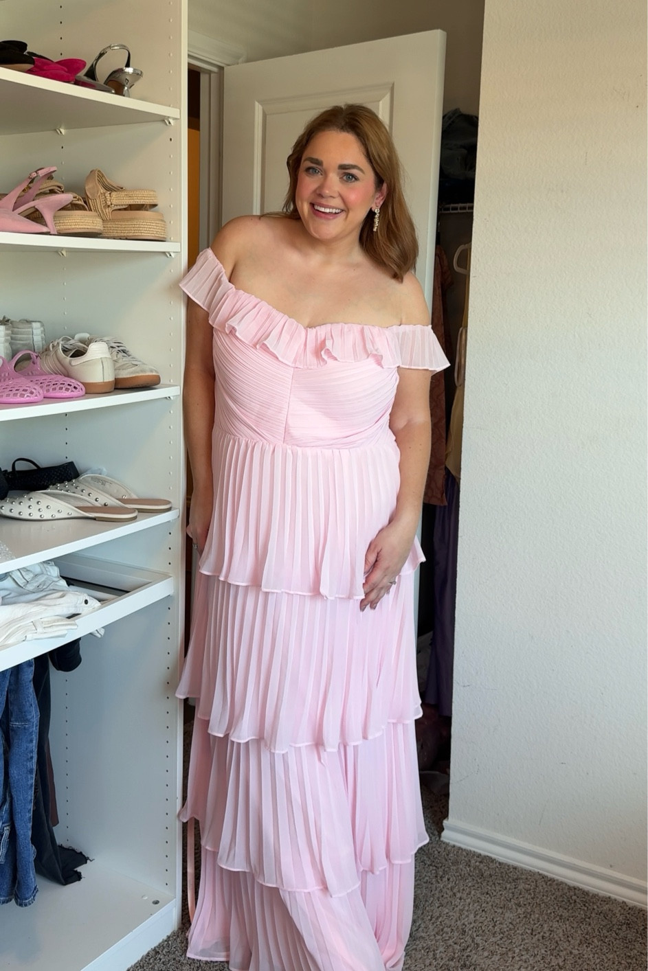 Mid size plus size wedding guest bridesmaid dress wearing 1x but size down! 

#LTKPlusSize #LTKMidsize #LTKWedding