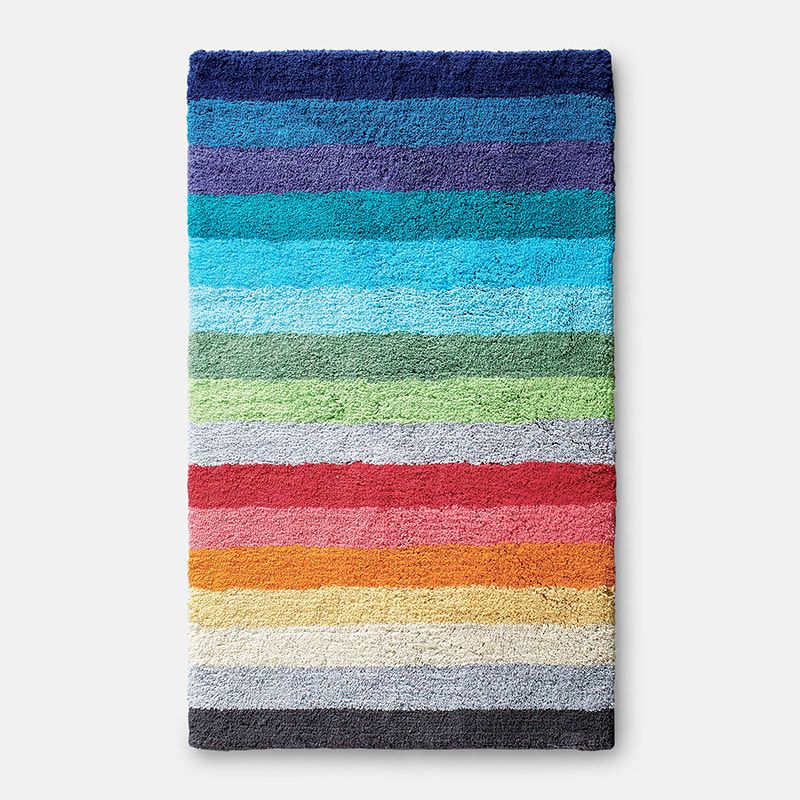 Color Bar Bath Rug - Multi | The Company Store
