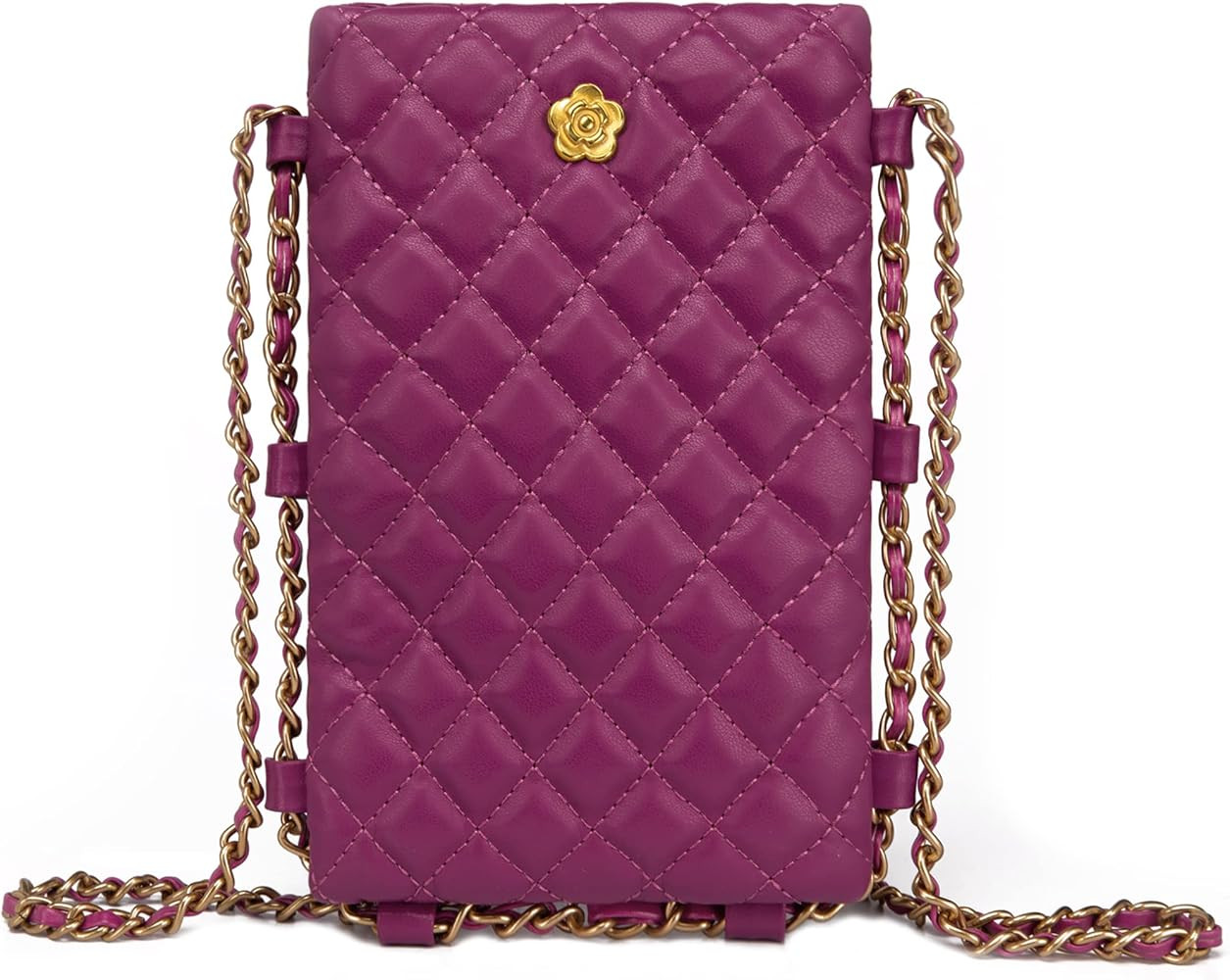 Montana West Small Crossbody Bags for Women Trendy Quilted Cell Phone Purse Chain Wallet Bag | Amazon (US)