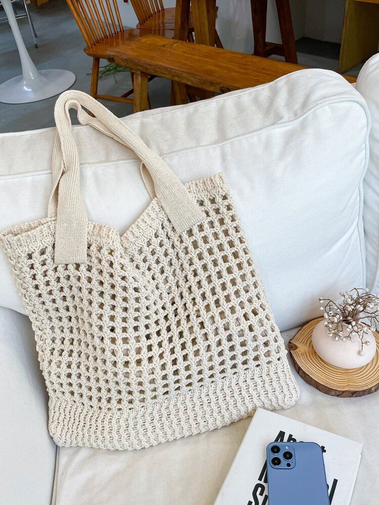 Hollow Out Design Crochet Bag | SHEIN