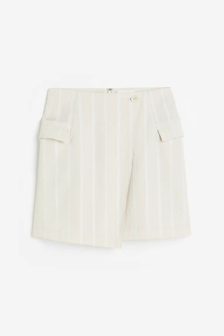 Textured-weave wrap skirt | H&M (US + CA)