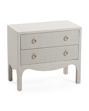 27x15x24 Linen Two Drawer Swoop Side Table | Bedroom | Marshalls | Marshalls