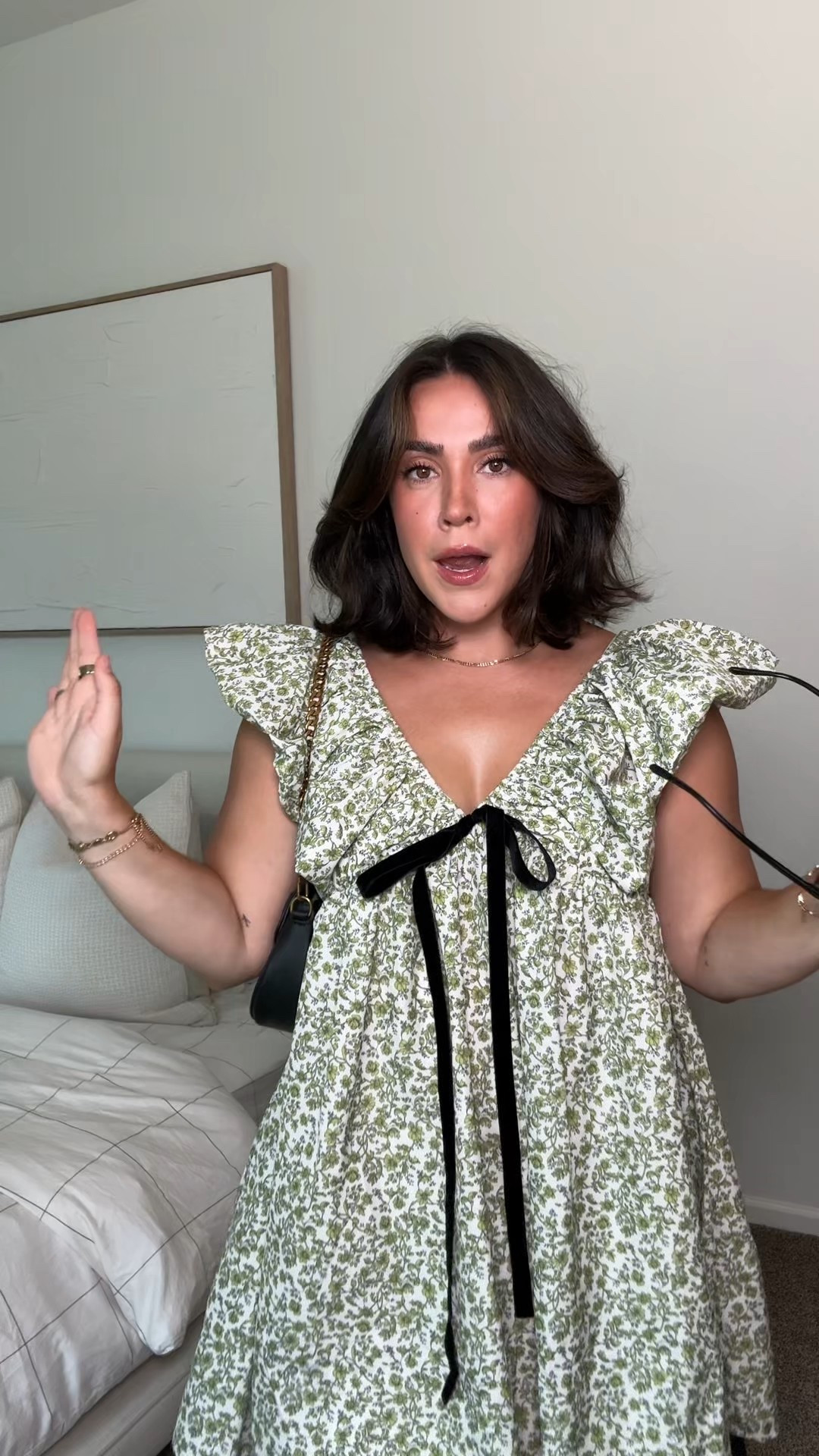 The cutest little floral dress that’s perfect for a summer wedding or a fall wedding guest. It’s comfy, flowy but still a line which makes it very flattering for any body shape. I’m a size L. I’m wearing a regular bra! Win! 

#LTKParties #LTKMidsize #LTKWedding