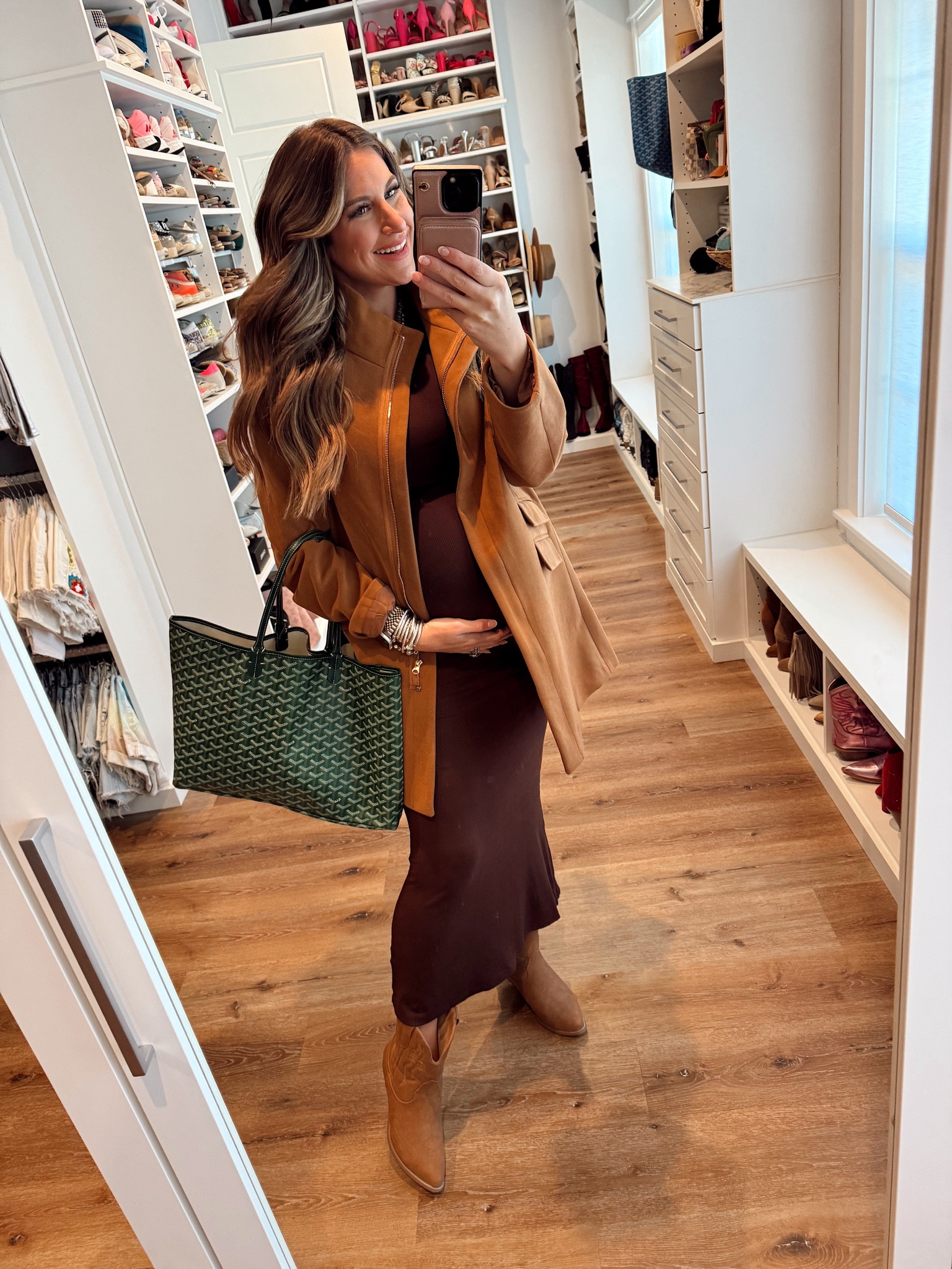 Amazon dress and coat! In a medium in dress and coat in a medium on Amazon prime! 