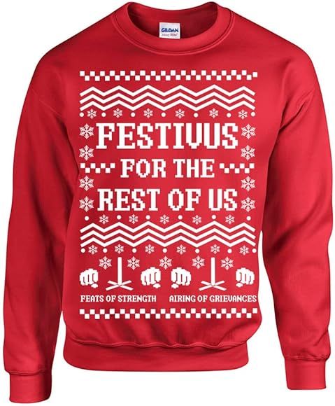 Swaffy Tees Festivus for The Rest of Us Adult Crew Sweatshirt | Amazon (US)