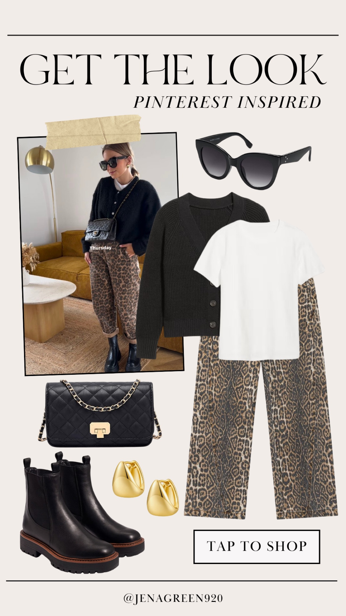 Pinterest Inspired Look | Pinterest Inspired Outfit | Leopard Pants | Combat Boots | Quilted Crossbody Purse

#LTKStyleTip #LTKFindsUnder100 #LTKFindsUnder50