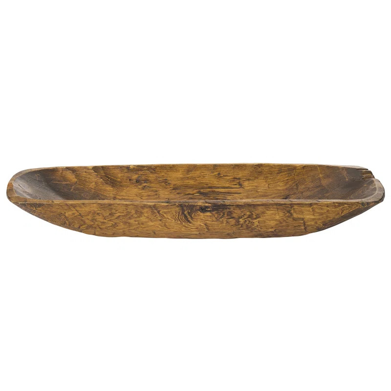 Bellicent Wood Oval Rustic Decorative Bowl | Wayfair North America