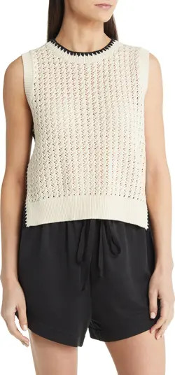 Varley Delaney Open Stitch Sweater Vest | Nordstrom | Nordstrom