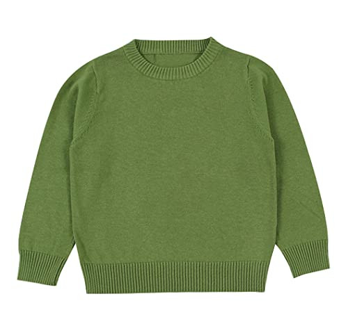 Baby Toddler Boys Sweater Girls Knit Pullover Sweatshirt Kids Long Sleeve Crew Neck Solid Casual ... | Amazon (US)