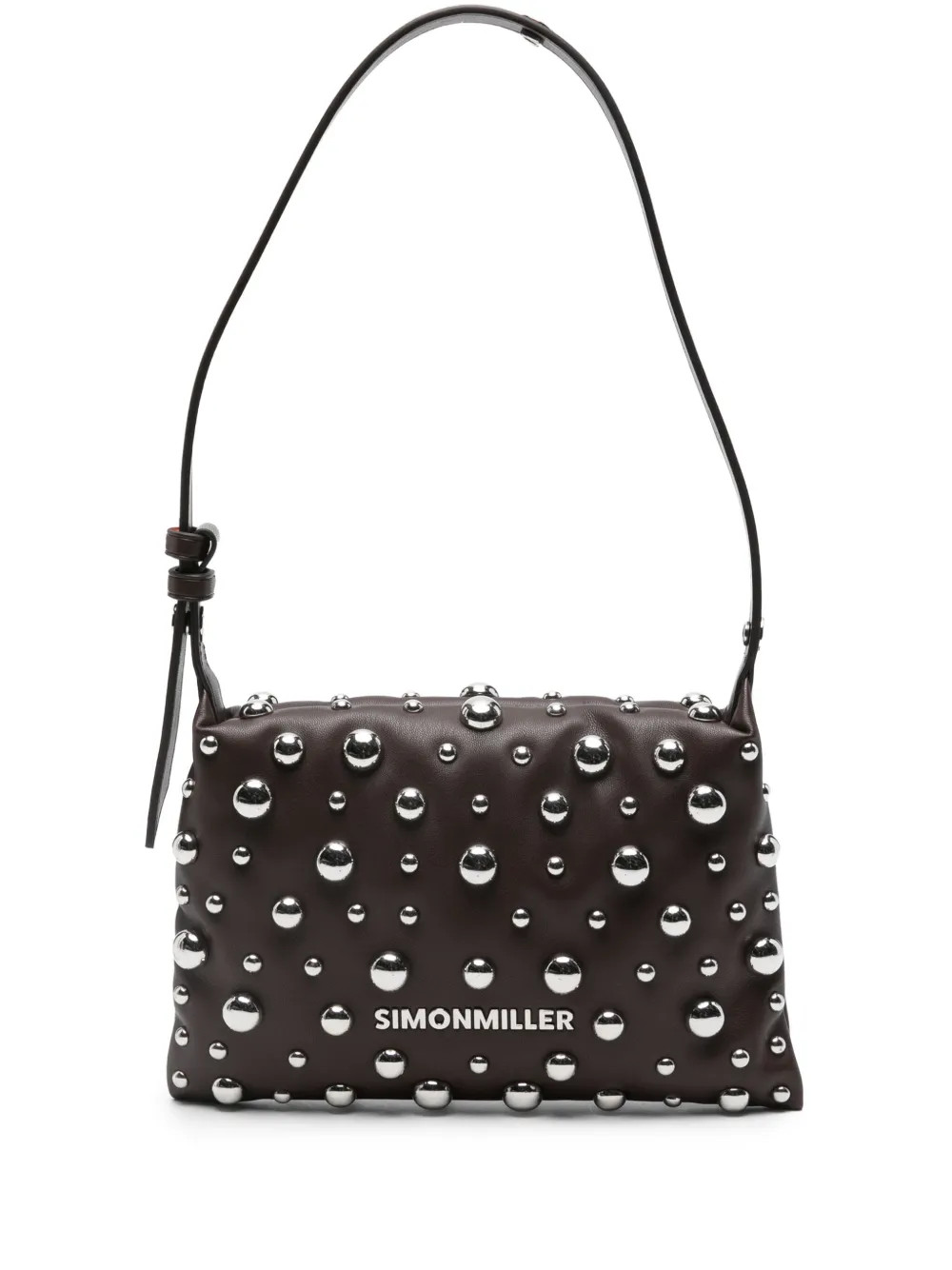 Simon Miller Studded Shoulder Bag | Brown | FARFETCH | Farfetch Global