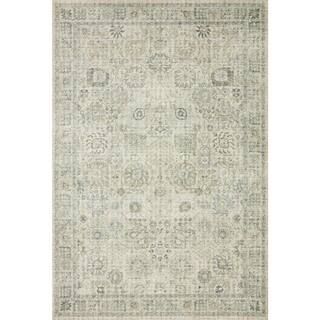 LOLOI II Skye Natural/Sage 7 ft. 6 in. x 9 ft. 6 in. Traditional Polyester Pile Runner Rug-SKYESK... | The Home Depot