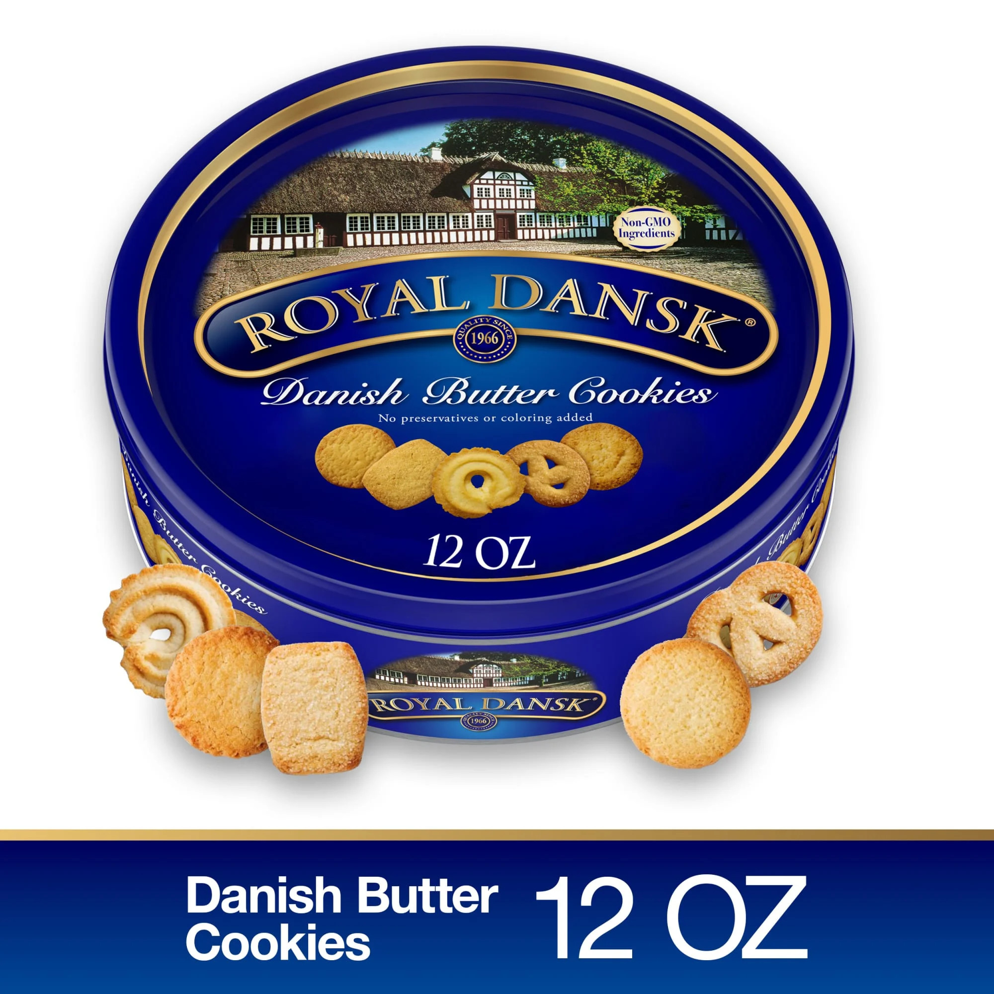 ROYAL DANSK Danish Butter Cookie Selection, 12oz Tin – Authentic Assortment of Original Butter ... | Walmart (US)