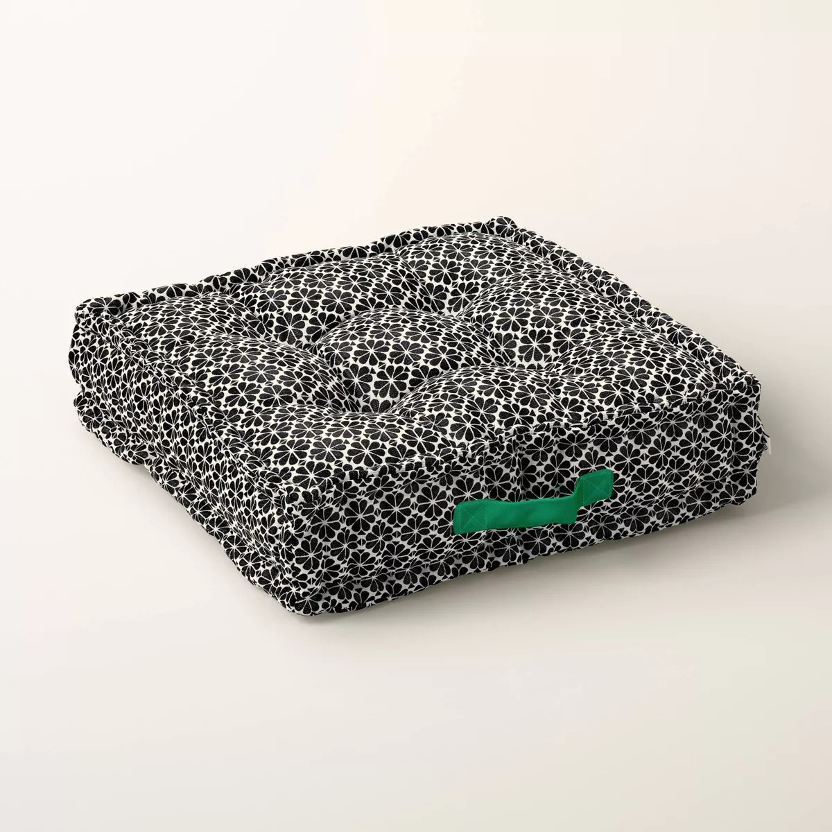 Spade Floral Indoor/Outdoor Floor Cushion Black/Cream - kate spade new york x Target | Target