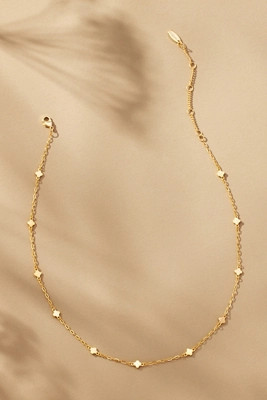 Tiny Clover Chain Necklace | Anthropologie (US)