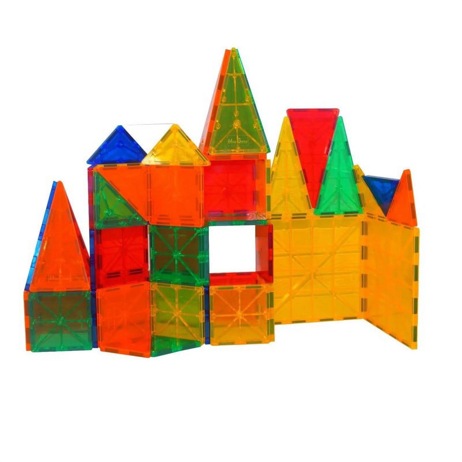 Mag-Genius Building Magnet Tiles Blocks Clear Colors 3D Brain Building Blocks Magnet Toy Set of 6... | Walmart (US)