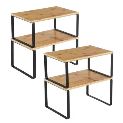 Cabinet Organizer Shelf, Set of 4 Kitchen Counter Shelves, Kitchen Storage | Wayfair North America
