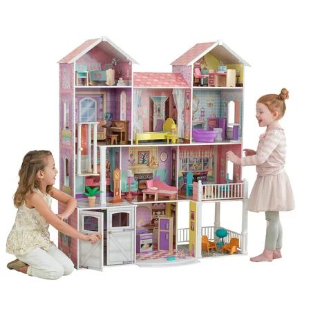 KidKraft Country Estate Dollhouse with 31 accessories included | Walmart (US)