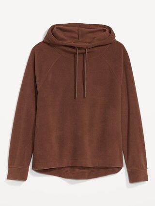 Microfleece Funnel-Neck Pullover Hoodie for Women | Old Navy (US)