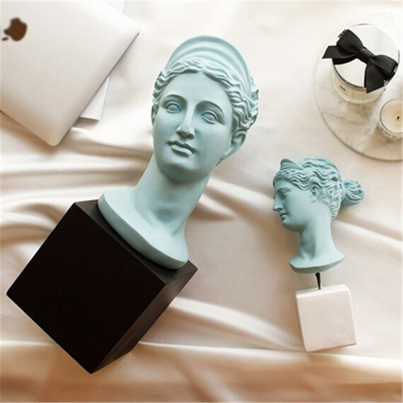 Modern Nordic Style Human Face Head Decoration Sculpture // | Etsy | Etsy (US)