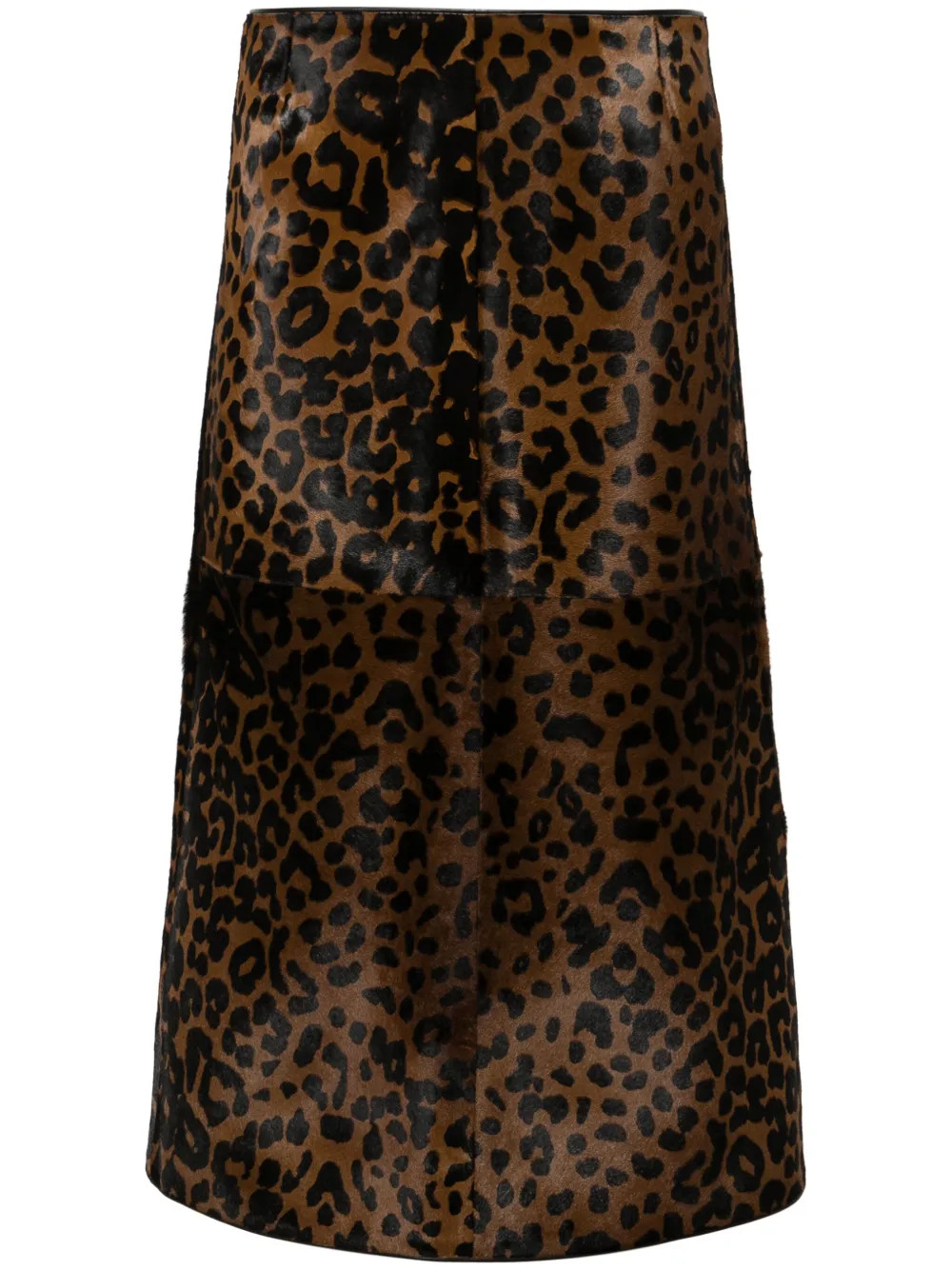 TOTEME Zeron leopard-print Leather Skirt | Brown | FARFETCH UK | Farfetch Global