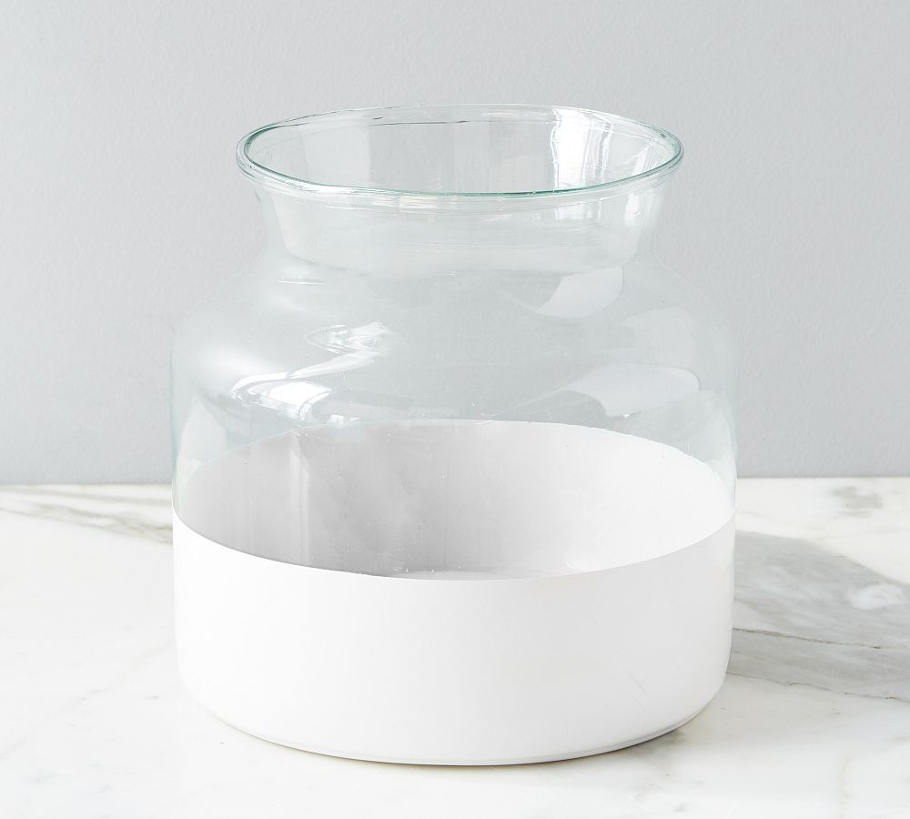 Color Block Glass Mason Jar Vase Collection | Pottery Barn (US)