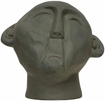Bloomingville Handmade Terra-Cotta Bust, 7" L x 6" W x 6" H, Black | Amazon (US)