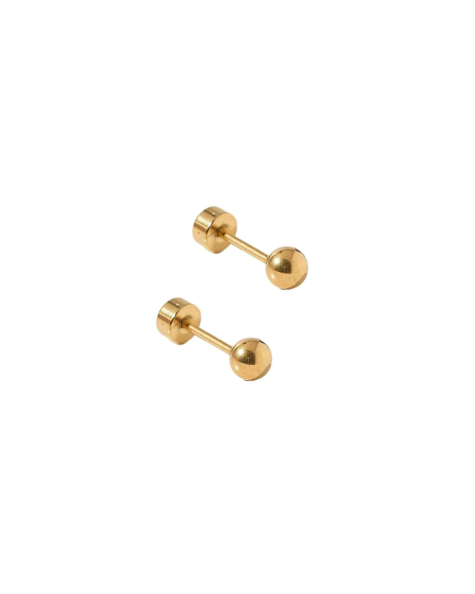 Screwback Stud Earrings - Evelyn Gold | LINNY CO LLC