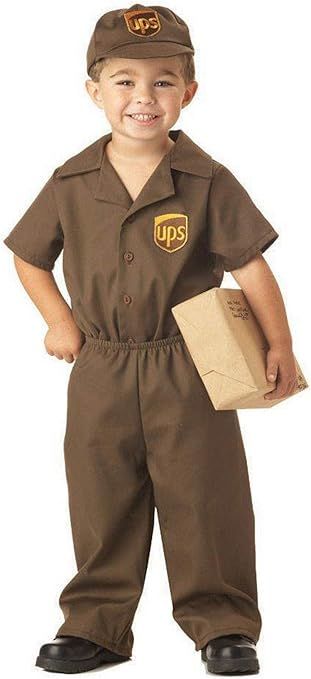 UPS Guy Boy's Costume, Large (4-6), One Color | Amazon (US)