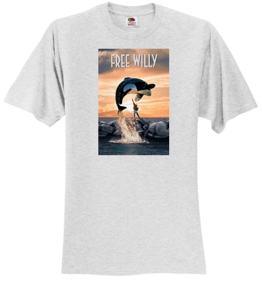 FREE WILLY Movie Drama Film T-shirt | Etsy (US)